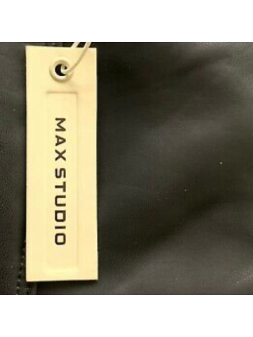 MAX Studio Pleather Skinny Black Pants - Picture 4 of 6